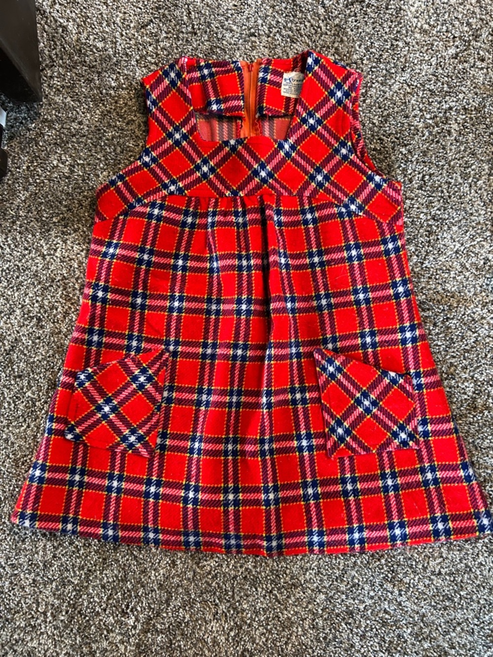 Vintage Girls Red Plaid Alyssa Dress